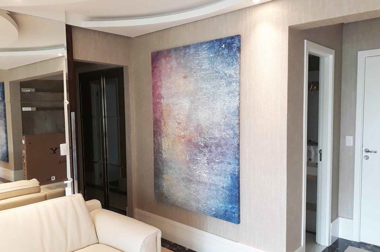 Como utilizar quadro abstrato na decoração